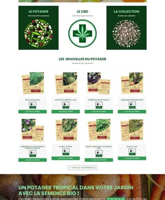 Green Gardium, une boutique de CBD et semences potagères à La Réunion